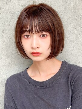 サロウィンフレンテ 新宿三丁目(SALOWIN Frente) 石塚／小顔レイヤーぱっつんショートボブ10代20代30代韓国ヘア