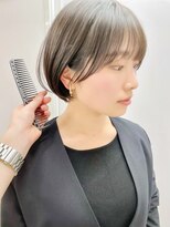 ロシェ 横浜店(loche)&nbsp;オリーブベージュ×ダブルカラー前髪レイヤーカット×横浜