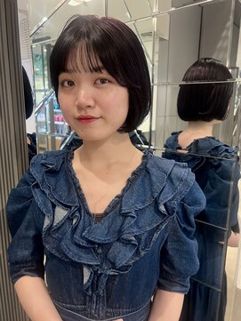 トリコ ショップアンドヘアサロン(tricot shop hair salon) ぷつっとボブ／ワンレングス／ダークカラー