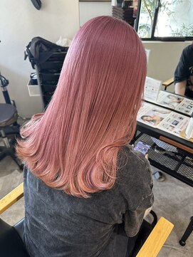 オーバルヘアー(OVAL hair) ミルキーピンク/ストレートロング