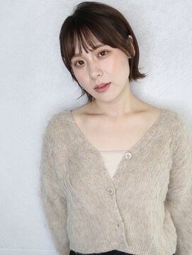 バース(BIRTH) 天神【BIRTH】シースルーバング×外ハネ切りっぱなしボブ　2