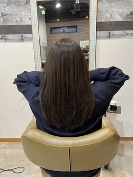 ディッシュ 五反田(dish) 透明感チャコールベージュ☆五反田美容室