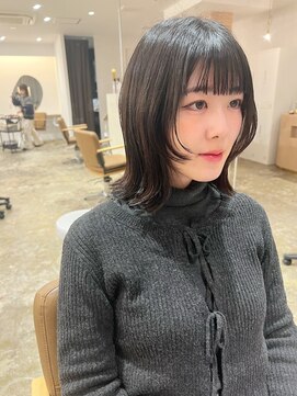 ユッカ 梅田(YUCCA) 【 YUCCA 】大人可愛い20代30代フェイスレイヤー/切りっぱなし