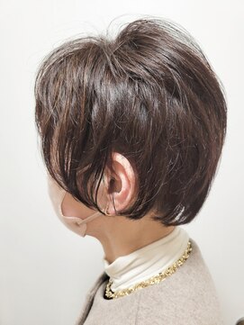 松本平太郎美容室 国立店 ツーブロックショート×イノアカラー×ハイライト