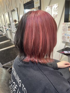 ヘアメイク ジール 羽黒店 新生活ツートンカラー