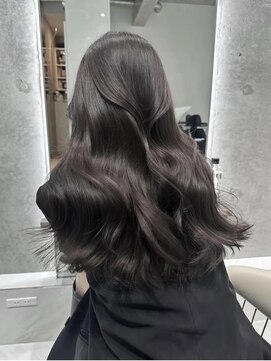 ジーナ 梅田茶屋町(Zina) 髪質改善*ダークパープル艶感ミディ韓国*美髪【Zina梅田茶屋町】
