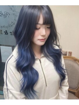 ルフレ 新宿本店1st(Reflet) ○ロングスタイルブルー