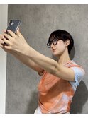 前髪あり耳掛け丸みくびれショートボブ20代30代40代50代60代