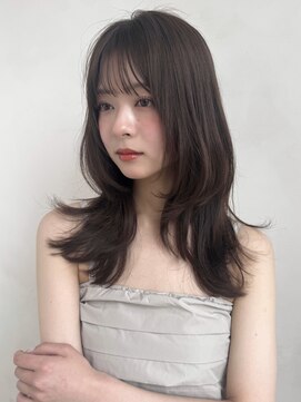 ザックラフィネ(ZACC raffine) レイヤーカット/フェイスレイヤー/グレージュ/ミディアム