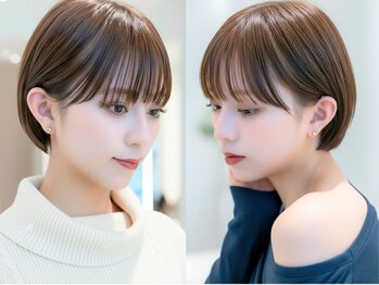 フュー 新小岩(few.)の写真/「ショートカットが似合わない…」そんなことはございません!完全お任せOKのショートボブも人気*[新小岩駅]