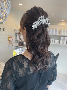 ヘアーデザイン シーベル(HAIR DESIGN SEA BELLE) ヘアセット/ヘアアレンジ/浜松市/ハーフアップ/人気/結婚式