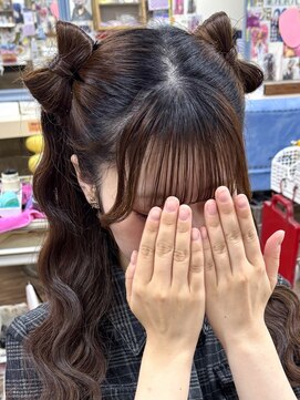 ヘアセットアップス(UP's) 『ツインテール立体リボンウェーブ巻き』の組み合わせ♪最高♪