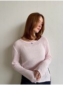 ナチュラルワンカールロブ　ベージュブラウン