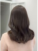 韓国風レイヤーカットブリーチダブルカラー前髪 