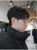 ニュアンスセンターパート毛流れ