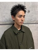 ベリーショートツーブロックビジネスショートパーマカルマパーマ
