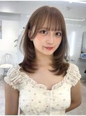ミディアムレイヤーブリーチカラー