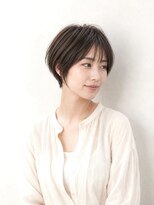 レセ 南柏店(Laissez)&nbsp;小顔ヘア/束感ショートボブ/丸みショート/大人ナチュラルカラー