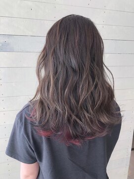 ルノン フィージュ(LUNON fieju) 【LUNON fieju】インナーピンク×くすみベージュ