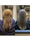 髪質改善カラー×ロングヘア