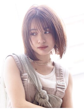 オルト ツシマ(ALT tsushima) 質感軽めの切りっぱなしボブ☆