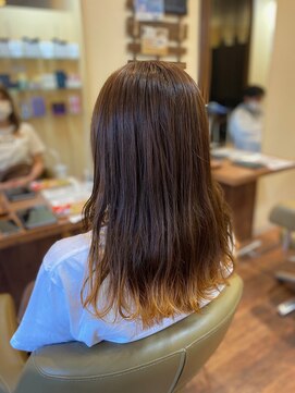 ヘアーアンドメイク サワ 天神店(Sawa) 裾カラーオレンジ