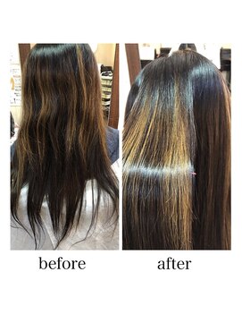 ナチュラルエフ(natural f) ブリーチした髪にも美髮チャージ