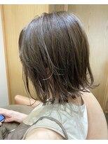 トリート 妙典店(TREAT)&nbsp;ハイライト×グレージュ×外ハネボブ＿TREAT妙典