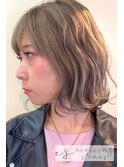 【中目黒e's】ショートボブカットが得意◎ミルクティベージュ