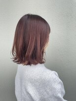 ラソ バルコ(LAZO barco)&nbsp;レイヤーボブ×チェリーピンク(ブリーチなし)