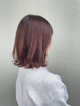 ラソ バルコ(LAZO barco) レイヤーボブ×チェリーピンク(ブリーチなし)