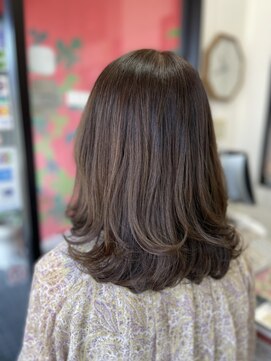 美容室 ケン(KEN) ≪30代≫髪質改善した。しっとりアッシュ系でゆる巻