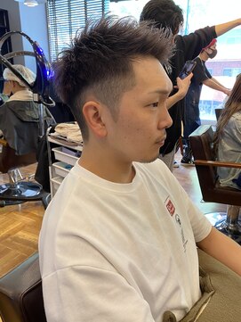 アイリーヘアデザイン(IRIE HAIR DESIGN) 【IRIE HAIR赤坂】ツーブロック×アップバング×ハイトーン