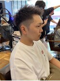 【IRIE HAIR赤坂】ツーブロック×アップバング×ハイトーン