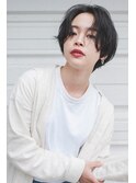 ニュアンスショート×黒髪センターパート