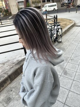 ラフ 難波店(LAFF) #黒髪#ボブルフ#ネビージュ#小顔#ワンレン