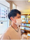 20代/30代/40代ソフトツイストパーマ　メンズショート