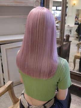 ヨー(Yoh-) 【ペールピンク/佐々木慧介】ハイトーン/ピンクカラー/ブリーチ