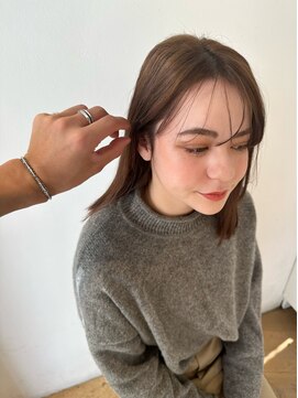 イフ 京橋(if) シースルーバング　大人グレージュ