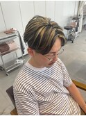 メンズハイライトデザインカラーメンズブリーチ
