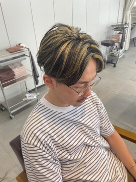 ザコーストバイネオリーブ 辻堂店(The coast by neolive) メンズハイライトデザインカラーメンズブリーチ