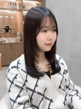 ロンド ブランシュ 錦糸町北口(Lond blanche) 前髪アンブレラカラーこなれミディイメチェンウェーブパーマ