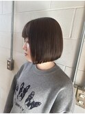 ヘイリーボブ/オリーブベージュ/透明感カラー