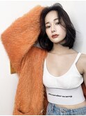 前髪なし/韓国レイヤーボブ