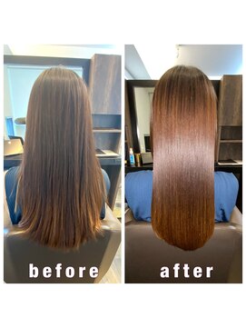 アールサロンプラスキャスパ 自由が丘(Rrsalon+CASPA) 《髪質改善》R.HASエクソソーム水素トリートメント+カラー