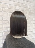  人気のぷつっとボブと髪質改善カラーで艶髪に