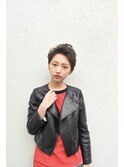 ハンサムウェット仕上げショートスタイル♪
