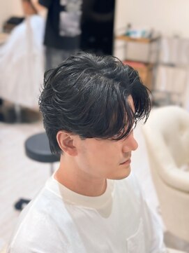 バース 梅田中崎町店(BIRTH) ニュアンスパーマセンターパートフェザーパーマワンカールパーマ