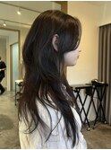 ロングレイヤー/ハッシュカット