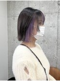 フェイスフレーミング×ボブ ラベンダーカラー 表参道